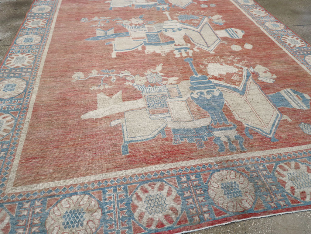 Modern East Turkestan Khotan Room Size Carpet, No.32149 - Gsblank