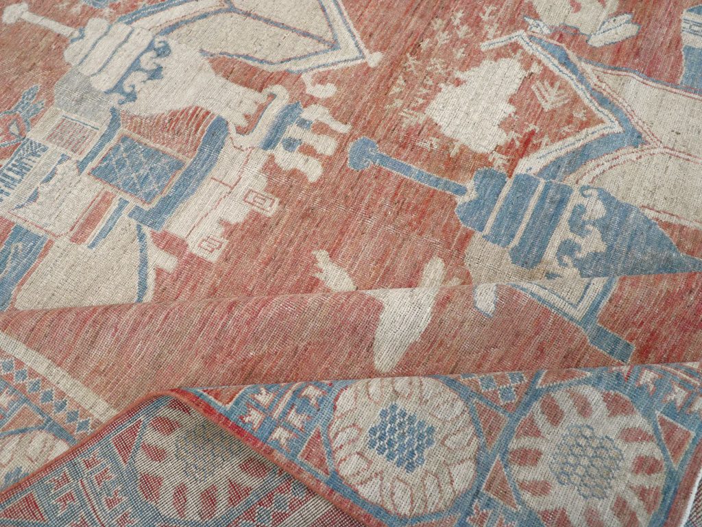 Modern East Turkestan Khotan Room Size Carpet, No.32149 - Gsblank