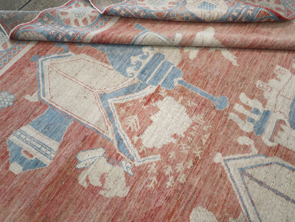 Modern East Turkestan Khotan Room Size Carpet, No.32149 - Gsblank