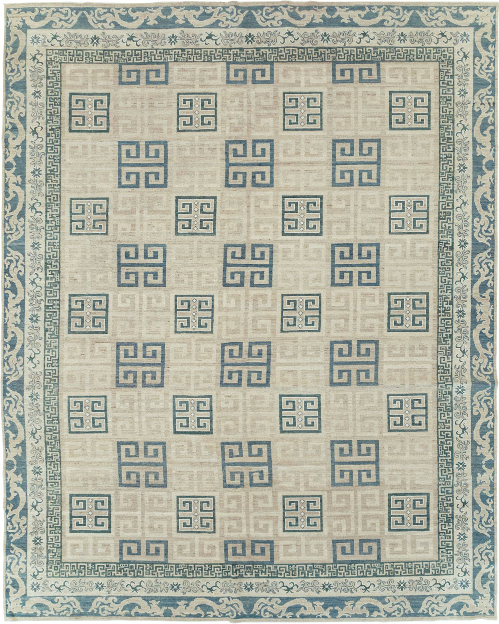 Modern East Turkestan Khotan Room Size Carpet, No.32150 - Gsblank