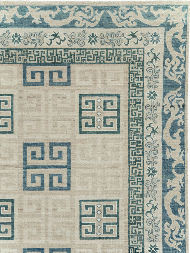 Modern East Turkestan Khotan Room Size Carpet, No.32150 - Gsblank