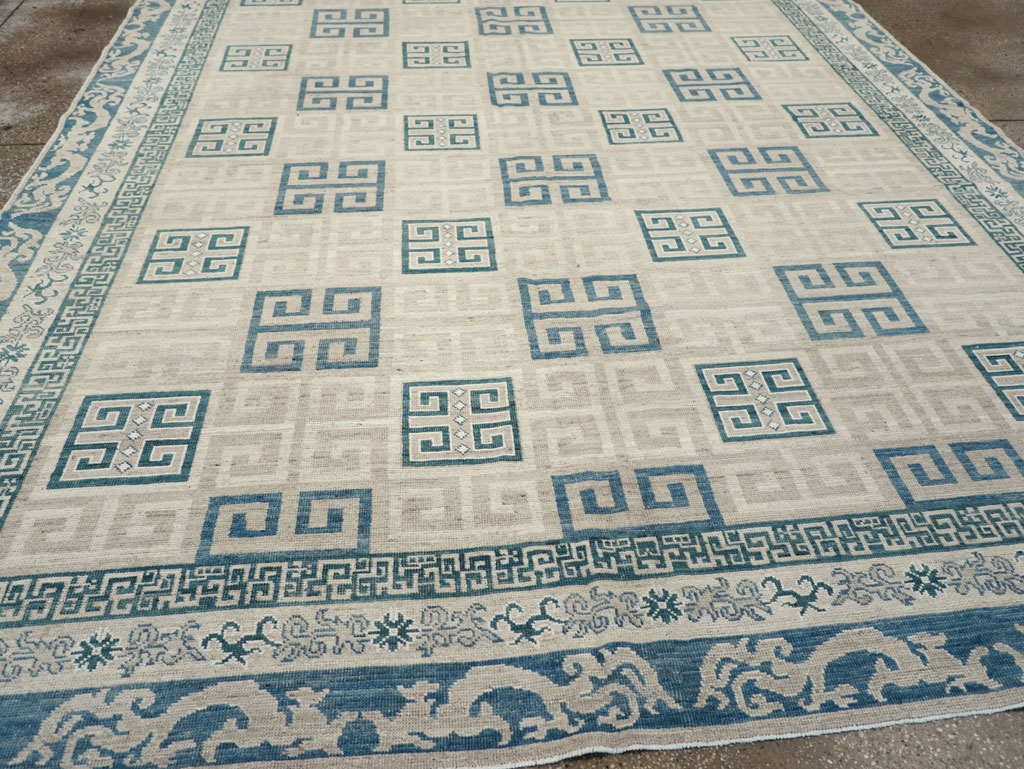 Modern East Turkestan Khotan Room Size Carpet, No.32150 - Gsblank