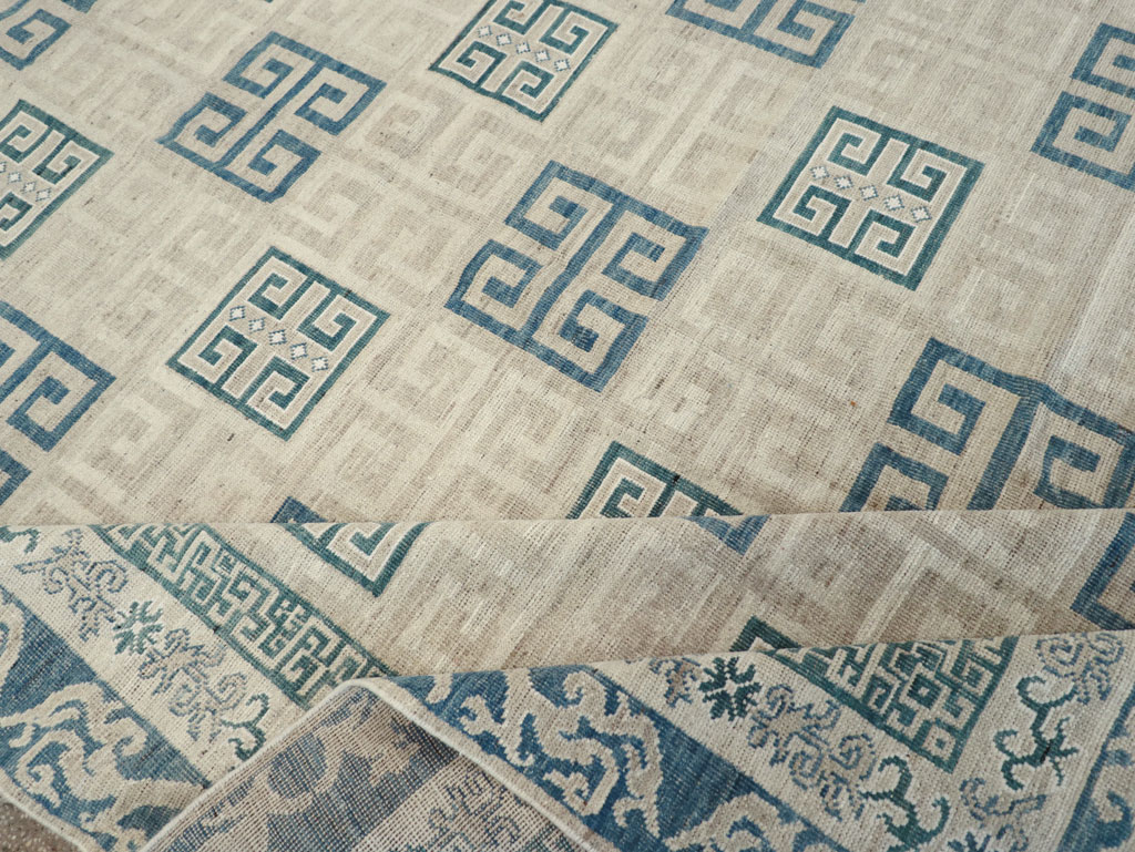 Modern East Turkestan Khotan Room Size Carpet, No.32150 - Gsblank