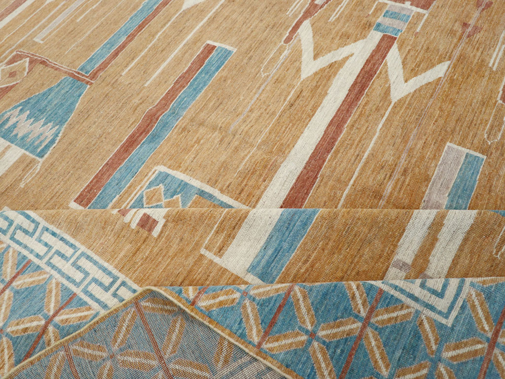 Modern East Turkestan Pictorial Khotan Room Size Carpet, No.32151 - Gsblank