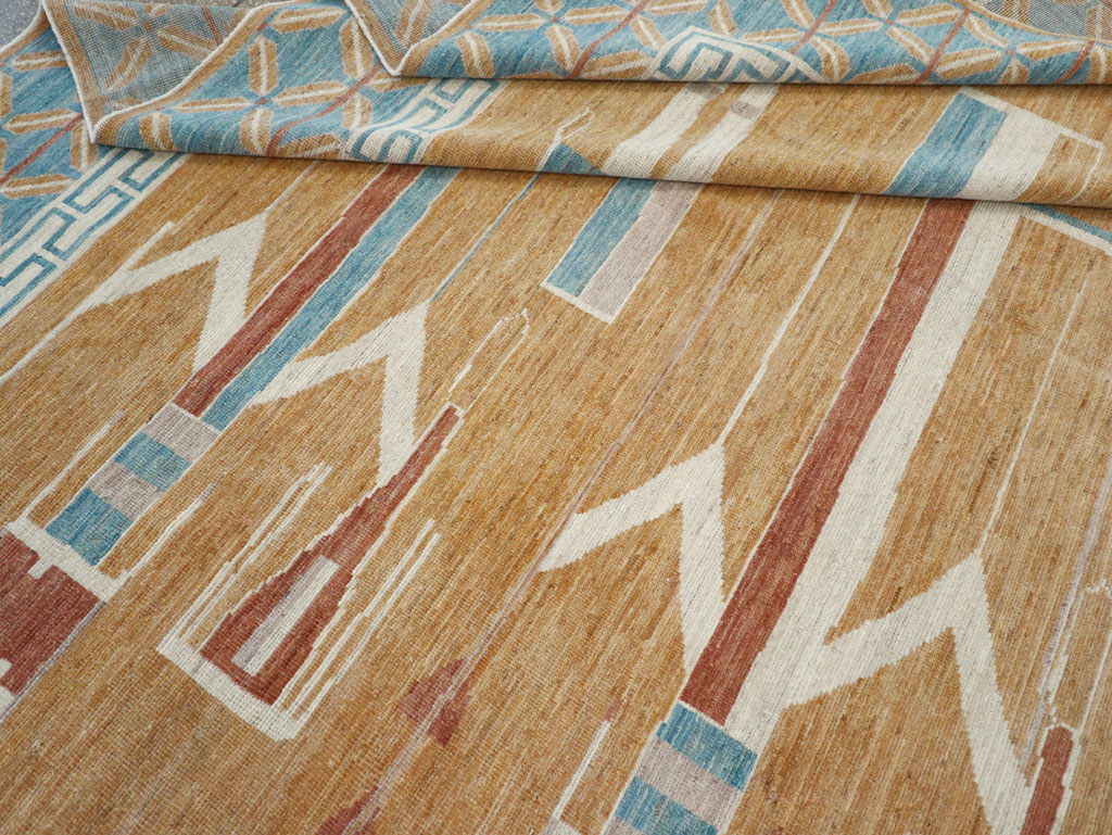 Modern East Turkestan Pictorial Khotan Room Size Carpet, No.32151 - Gsblank