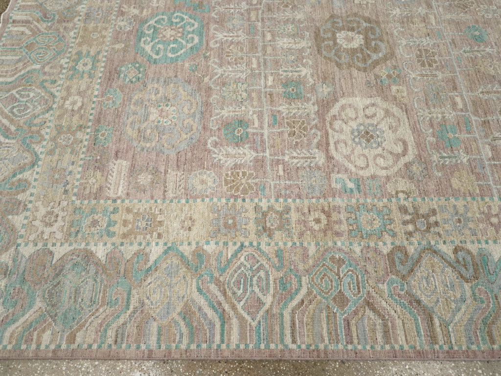 Modern East Turkestan Khotan Room Size Carpet, No.32154 - Gsblank
