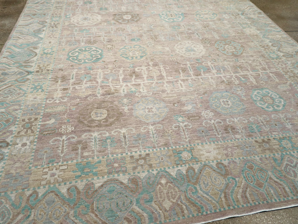 Modern East Turkestan Khotan Room Size Carpet, No.32154 - Gsblank