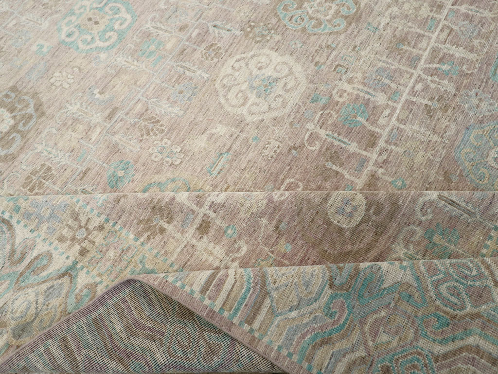 Modern East Turkestan Khotan Room Size Carpet, No.32154 - Gsblank