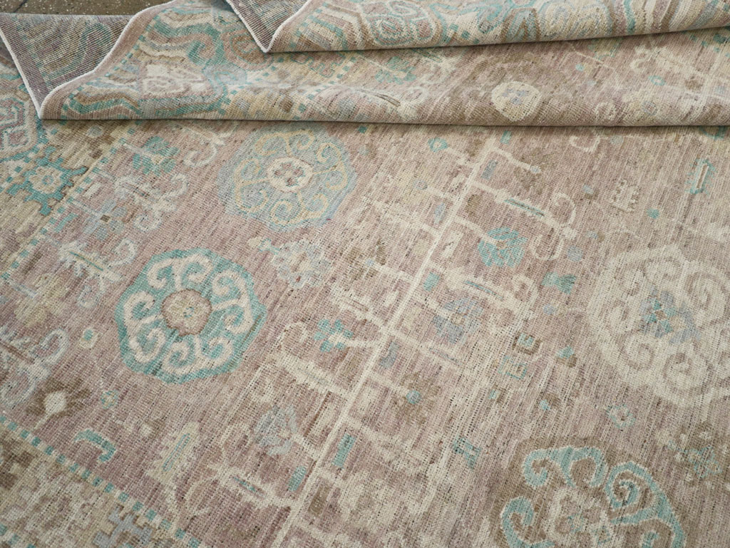Modern East Turkestan Khotan Room Size Carpet, No.32154 - Gsblank