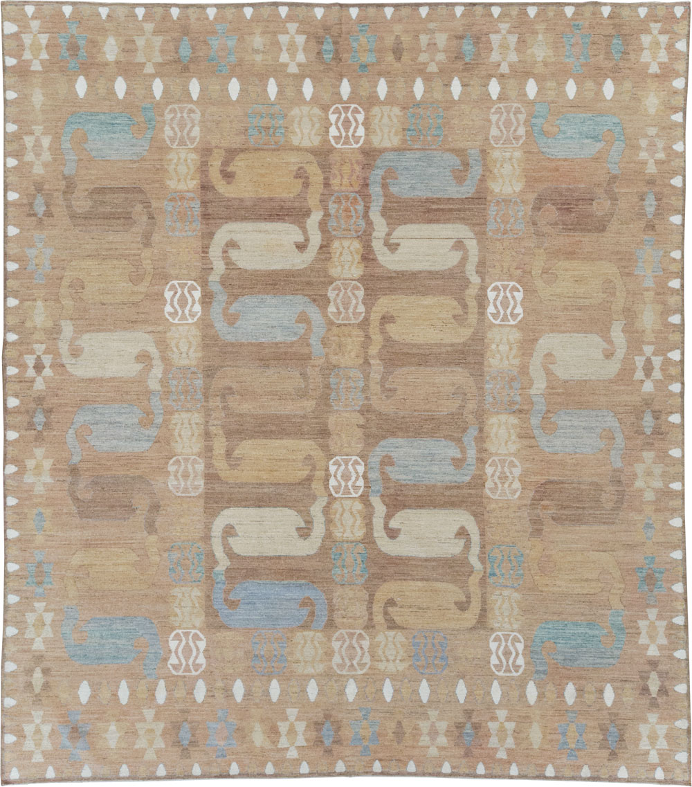Modern East Turkestan Khotan Room Size Carpet, No.32157 - Gsblank