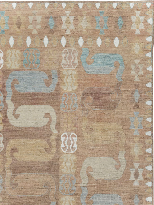 Modern East Turkestan Khotan Room Size Carpet, No.32157 - Gsblank