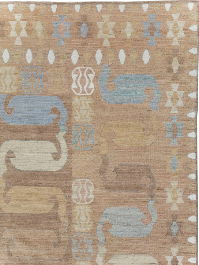 Modern East Turkestan Khotan Room Size Carpet, No.32157 - Gsblank