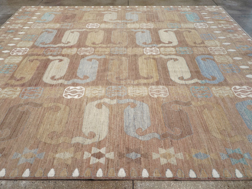 Modern East Turkestan Khotan Room Size Carpet, No.32157 - Gsblank