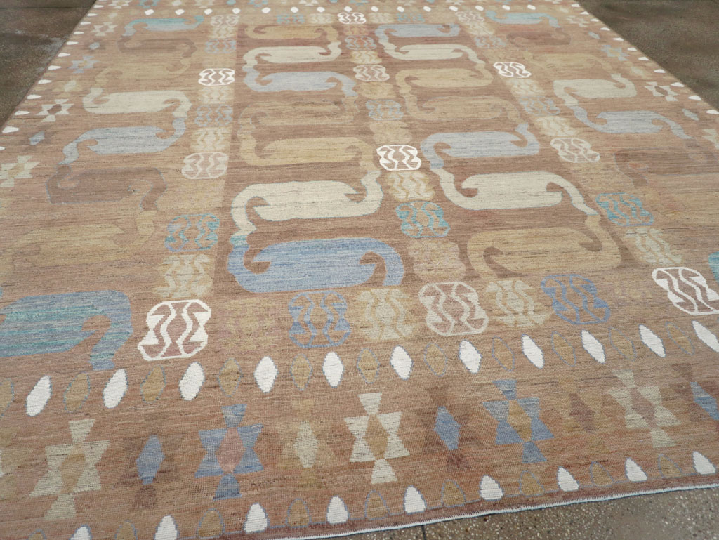 Modern East Turkestan Khotan Room Size Carpet, No.32157 - Gsblank