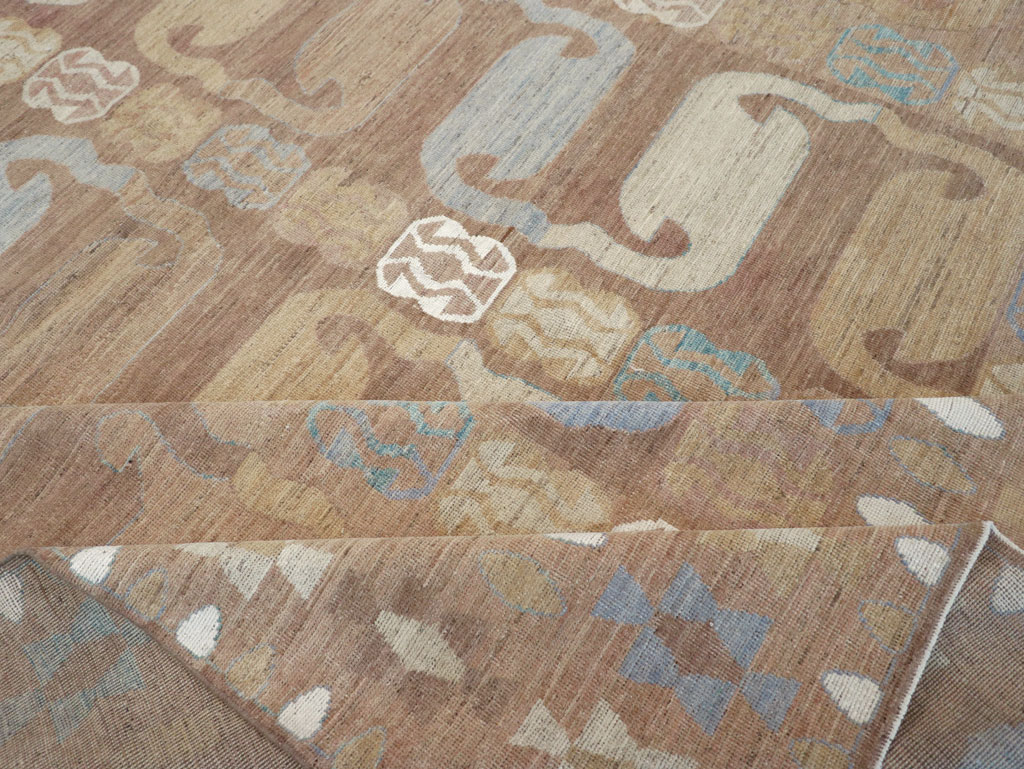 Modern East Turkestan Khotan Room Size Carpet, No.32157 - Gsblank