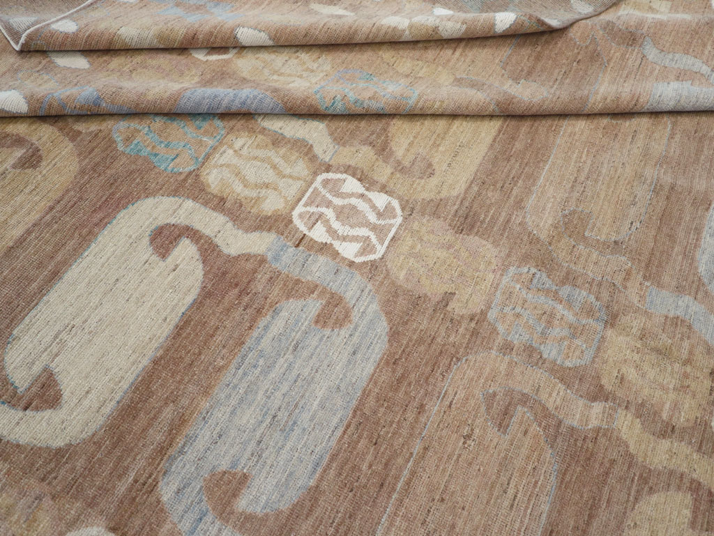 Modern East Turkestan Khotan Room Size Carpet, No.32157 - Gsblank