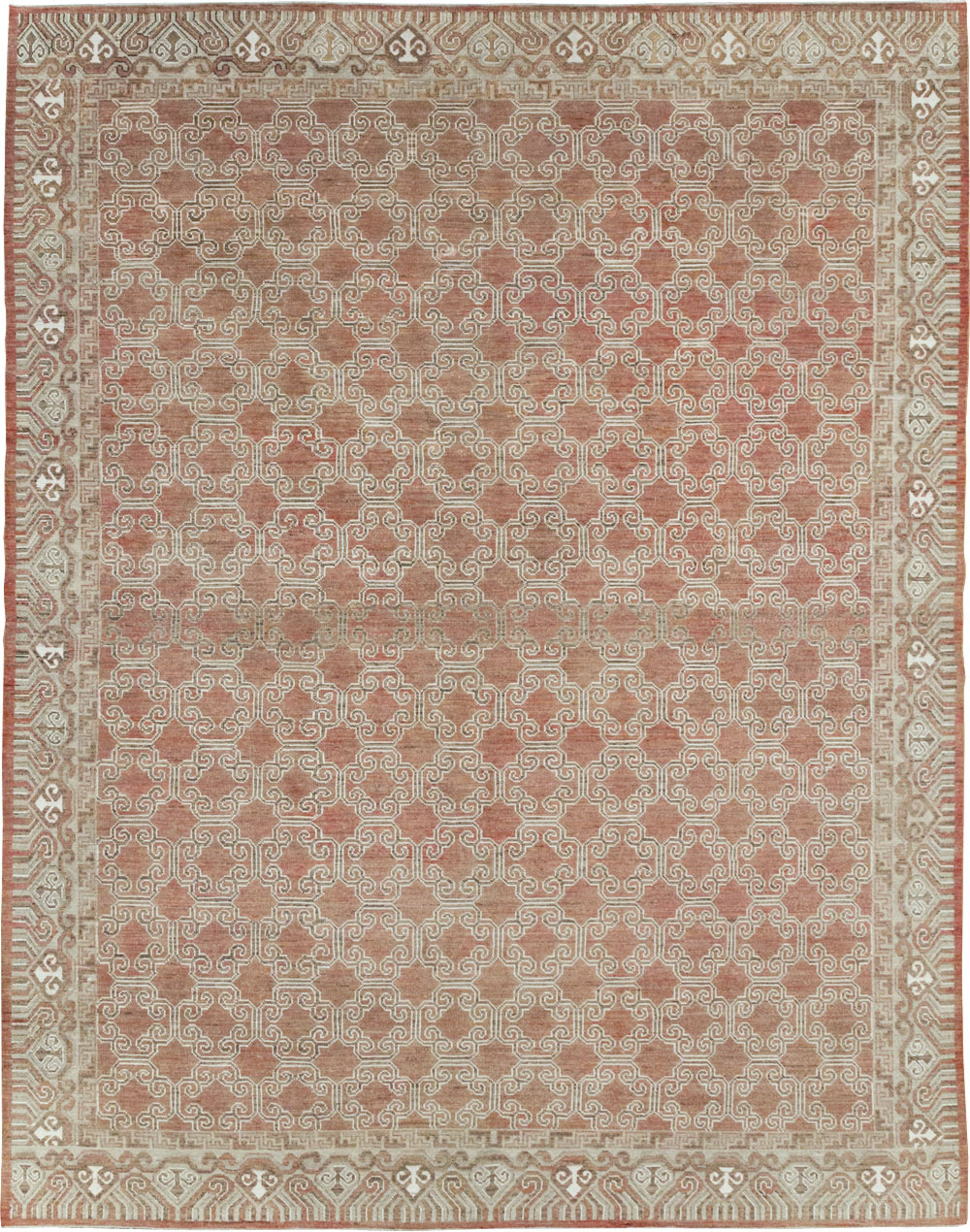 Modern East Turkestan Khotan Room Size Carpet, No.32158 - Gsblank
