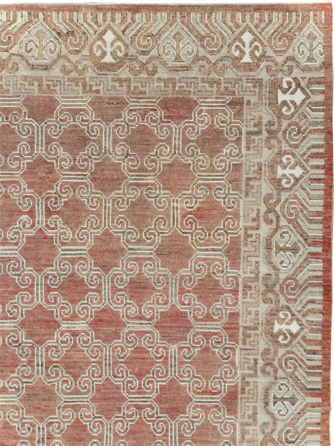 Modern East Turkestan Khotan Room Size Carpet, No.32158 - Gsblank