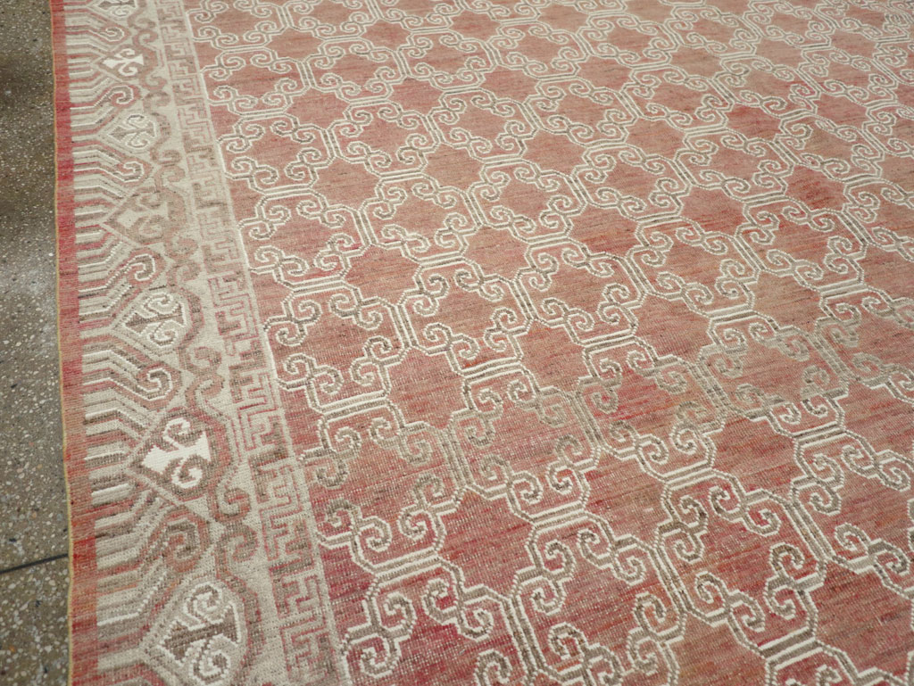 Modern East Turkestan Khotan Room Size Carpet, No.32158 - Gsblank