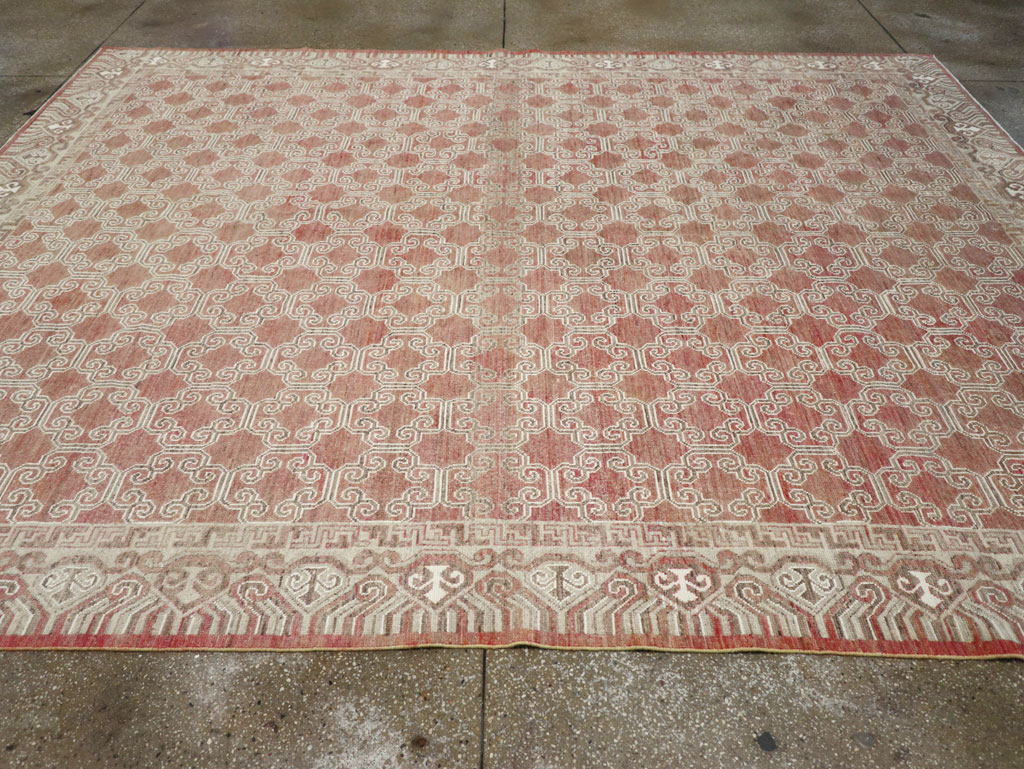 Modern East Turkestan Khotan Room Size Carpet, No.32158 - Gsblank