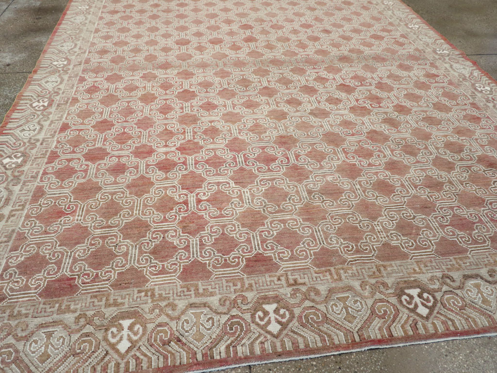 Modern East Turkestan Khotan Room Size Carpet, No.32158 - Gsblank