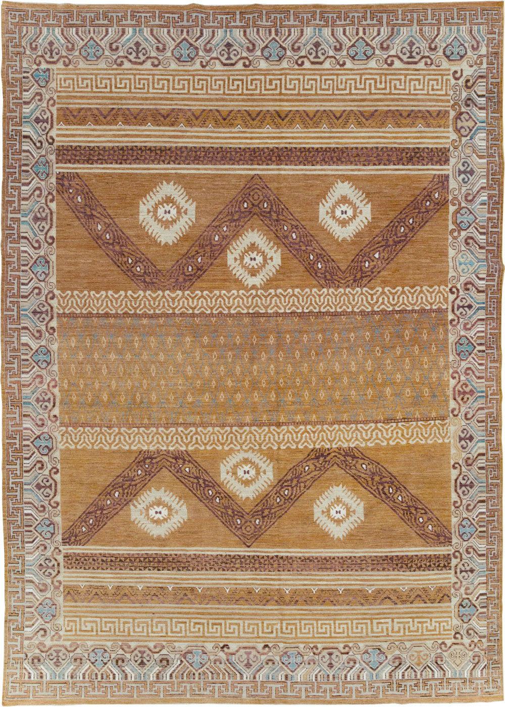 Modern East Turkestan Khotan Room Size Carpet, No.32159 - Gsblank