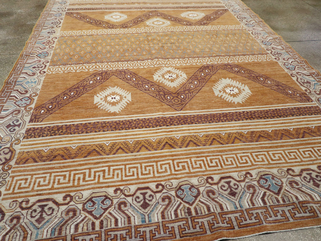 Modern East Turkestan Khotan Room Size Carpet, No.32159 - Gsblank