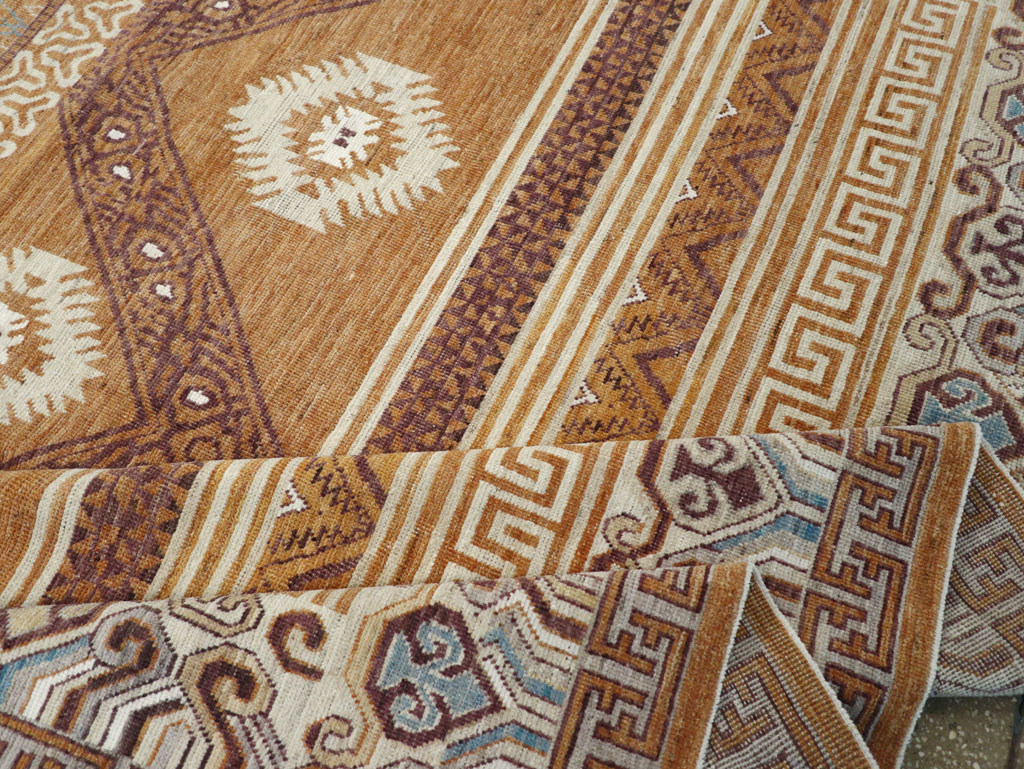 Modern East Turkestan Khotan Room Size Carpet, No.32159 - Gsblank