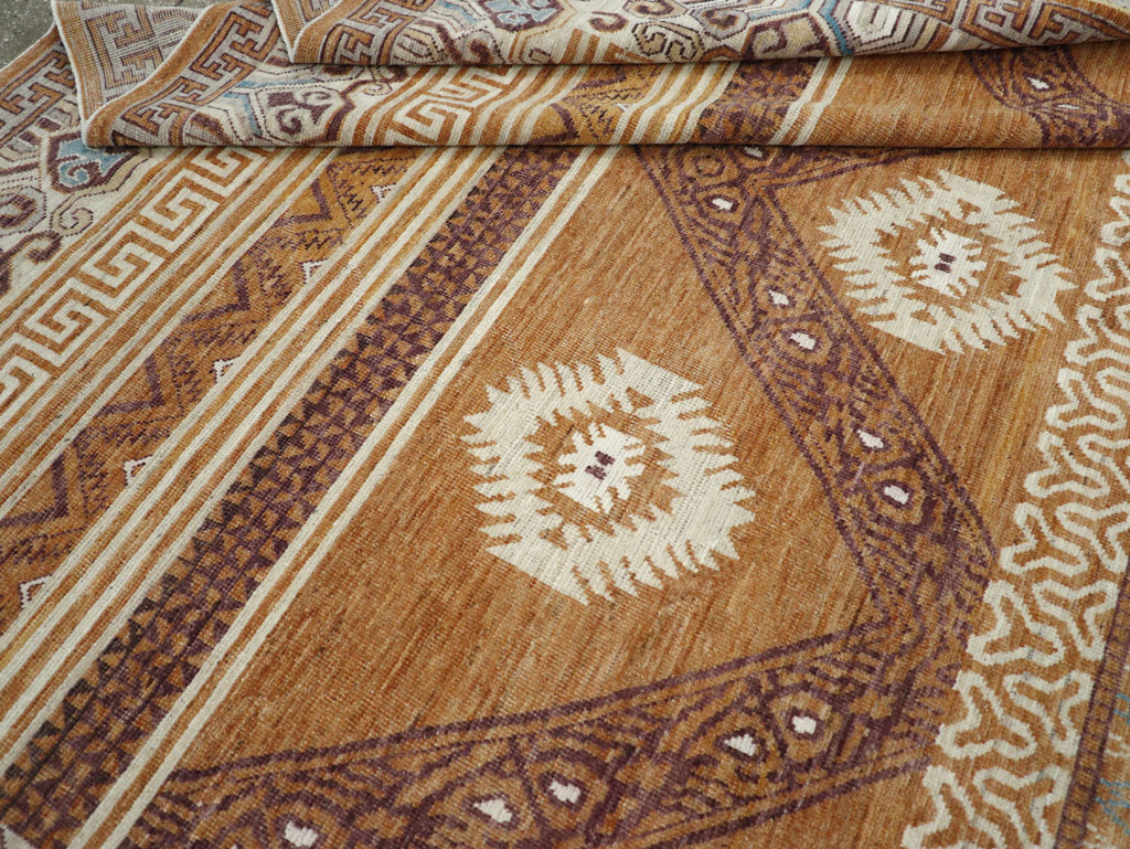 Modern East Turkestan Khotan Room Size Carpet, No.32159 - Gsblank