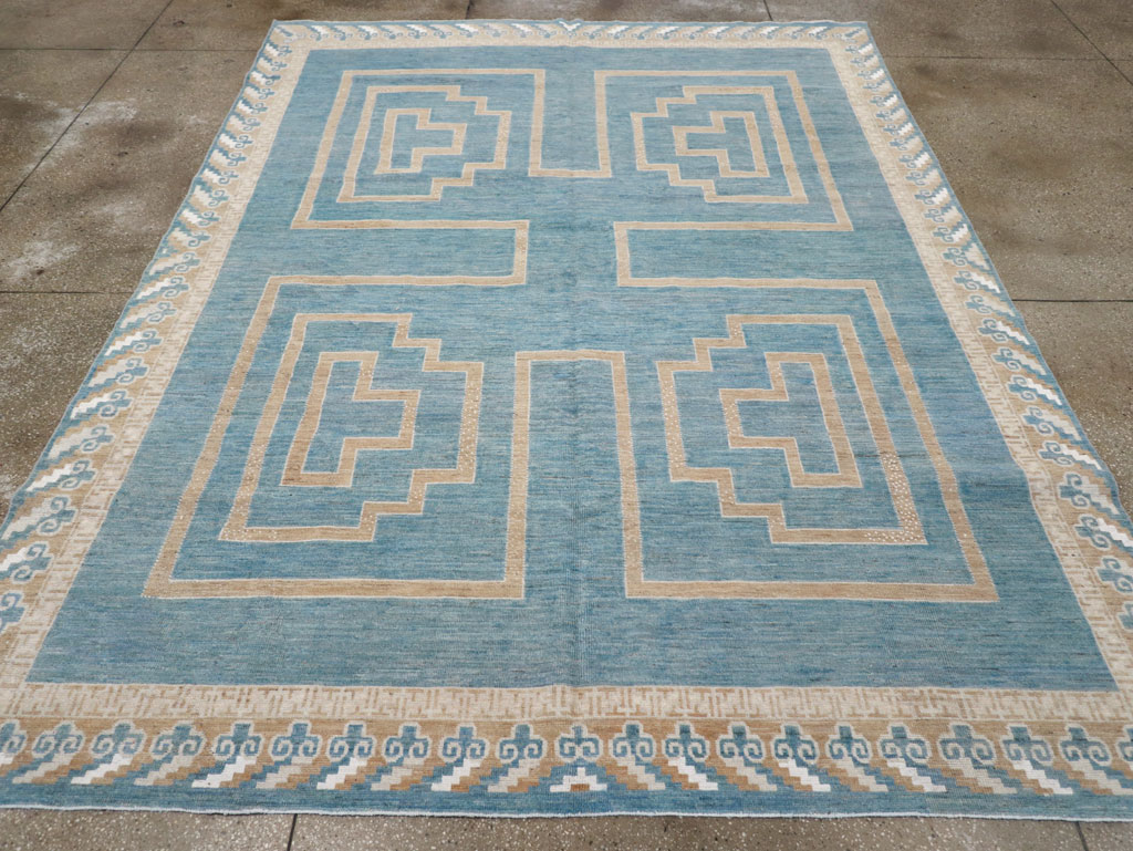 African Tuareg Inspired Modern East Turkestan Khotan Room Size Carpet, No.32160 - Gsblank