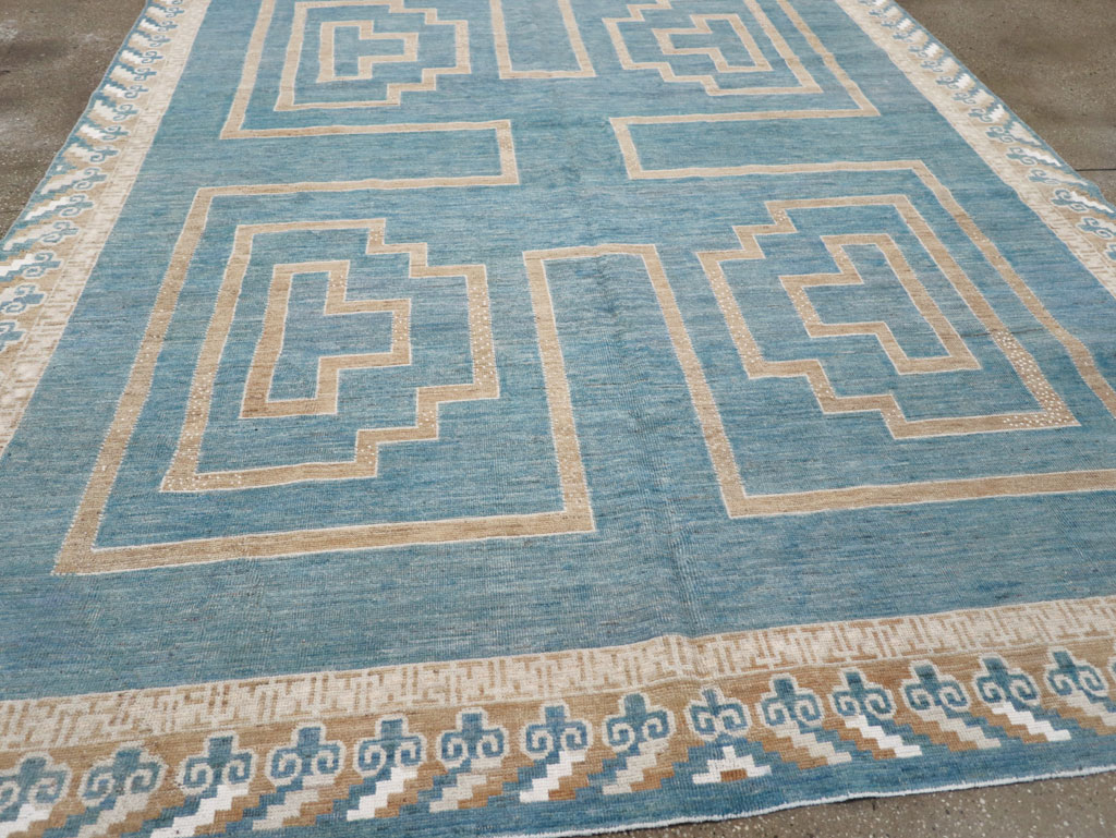 African Tuareg Inspired Modern East Turkestan Khotan Room Size Carpet, No.32160 - Gsblank