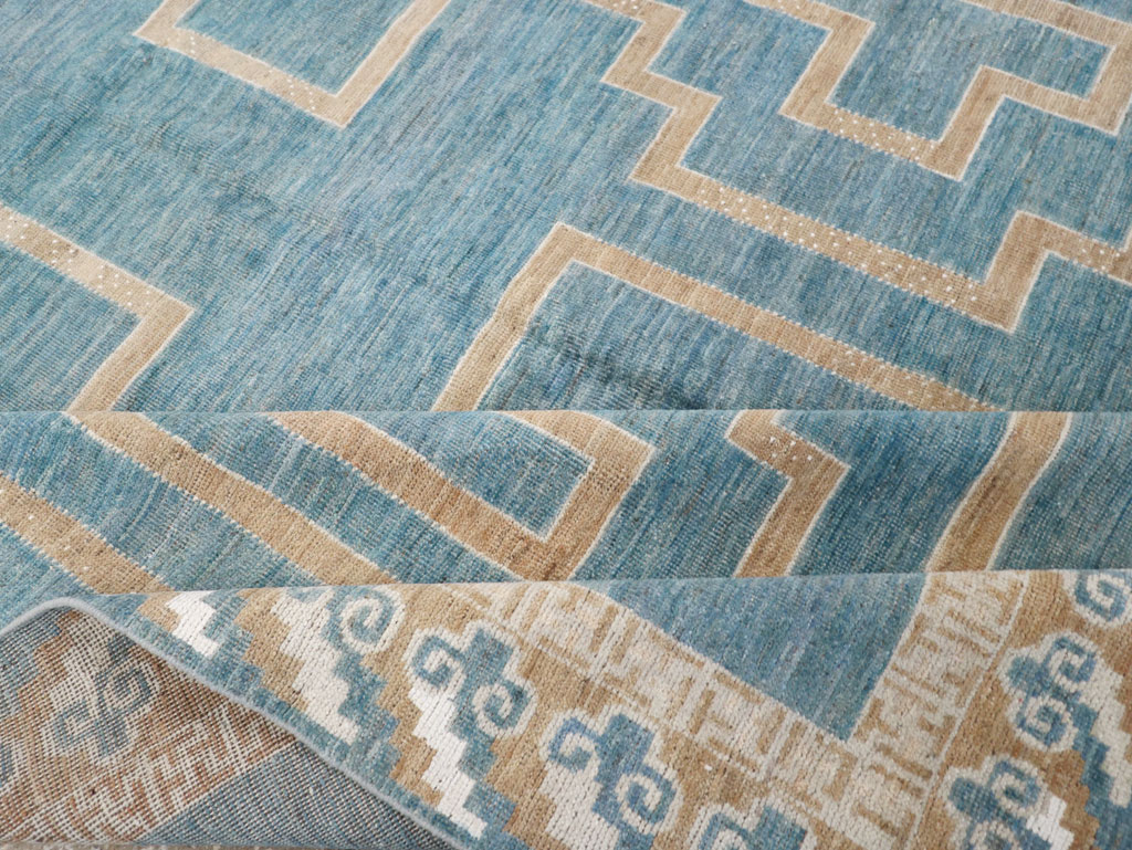 African Tuareg Inspired Modern East Turkestan Khotan Room Size Carpet, No.32160 - Gsblank