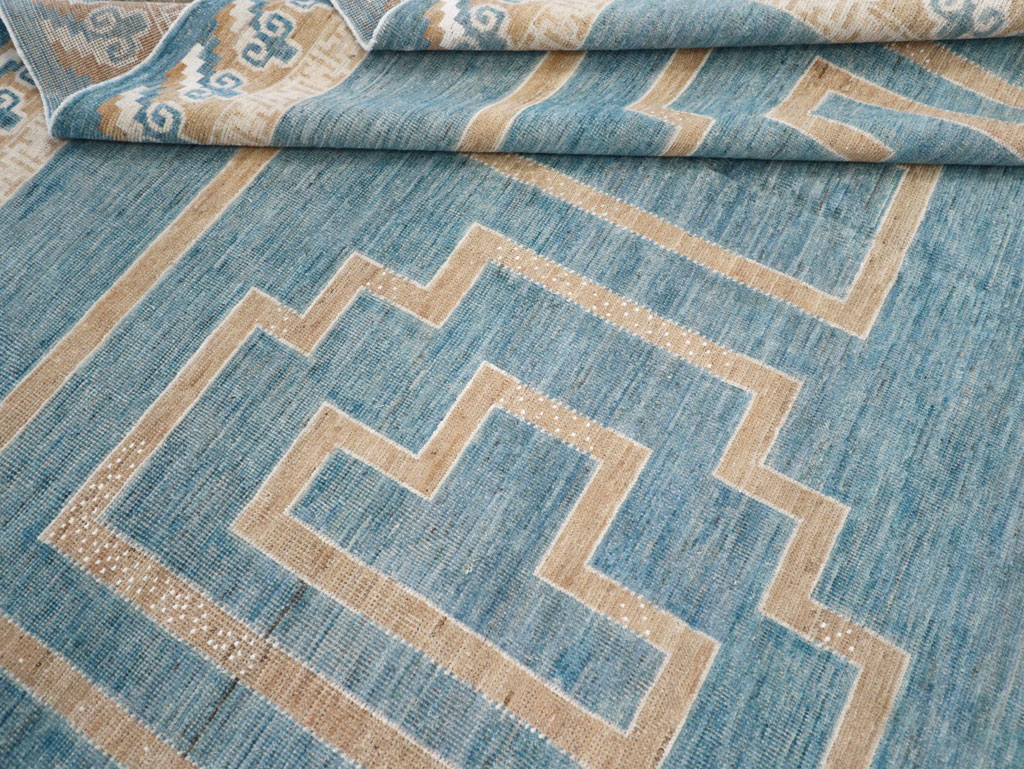 African Tuareg Inspired Modern East Turkestan Khotan Room Size Carpet, No.32160 - Gsblank