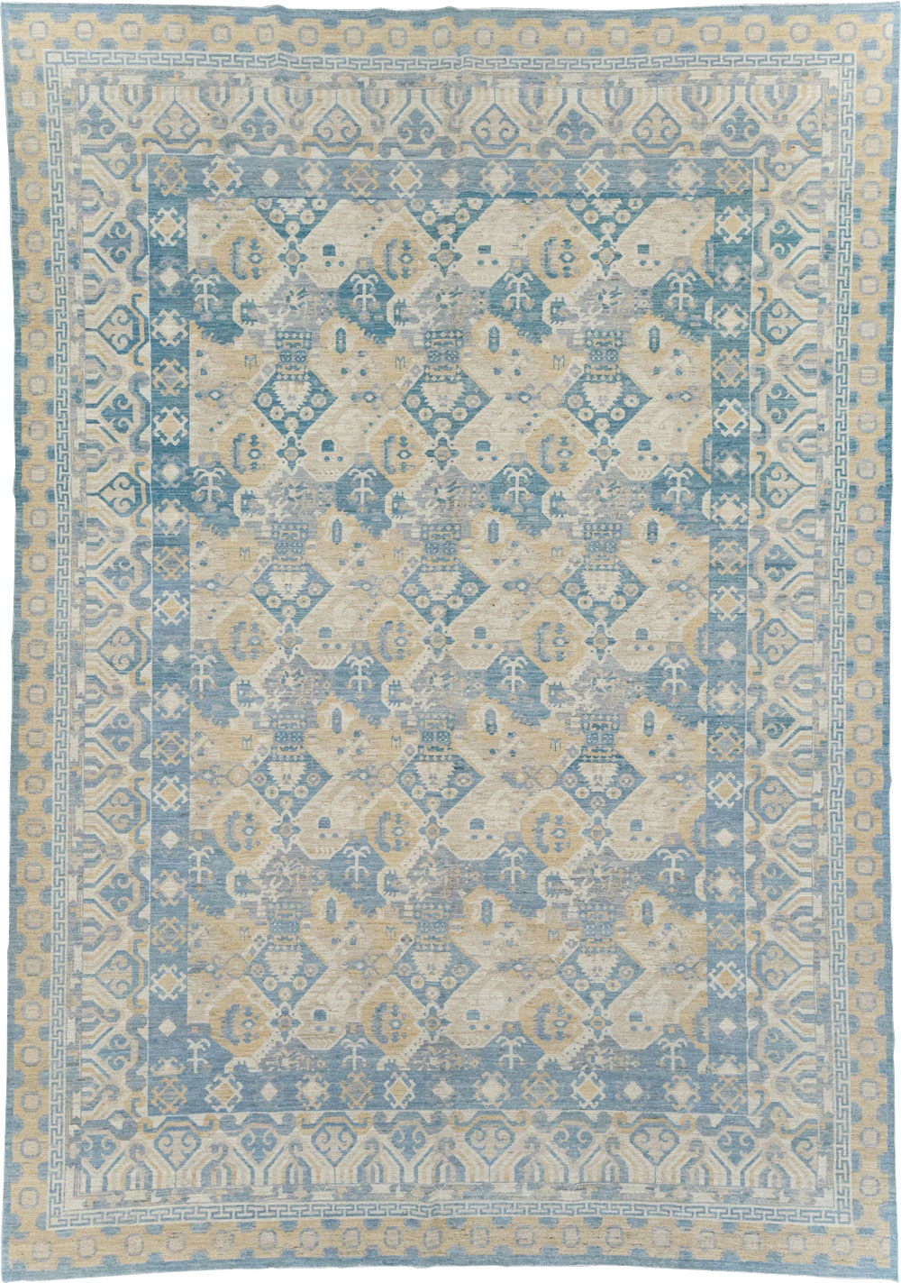 Modern East Turkestan Khotan Room Size Carpet, No.32161 - Gsblank