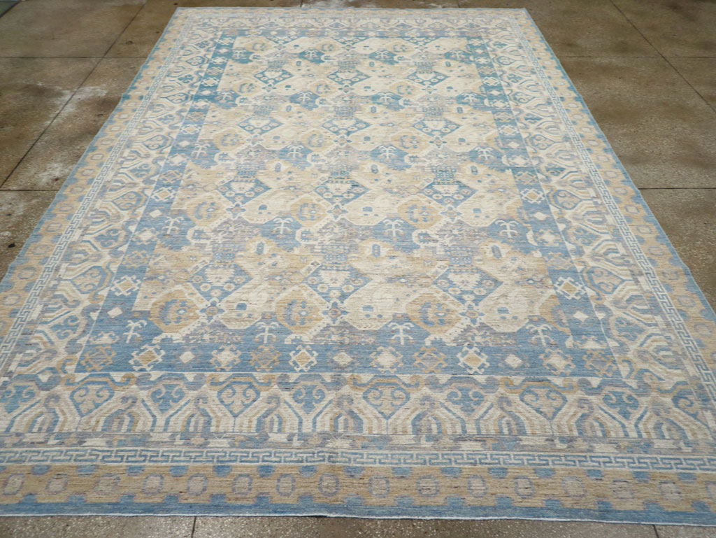 Modern East Turkestan Khotan Room Size Carpet, No.32161 - Gsblank