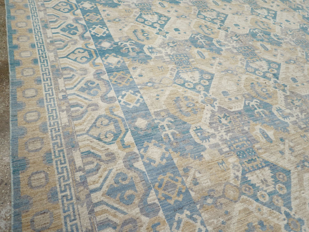 Modern East Turkestan Khotan Room Size Carpet, No.32161 - Gsblank