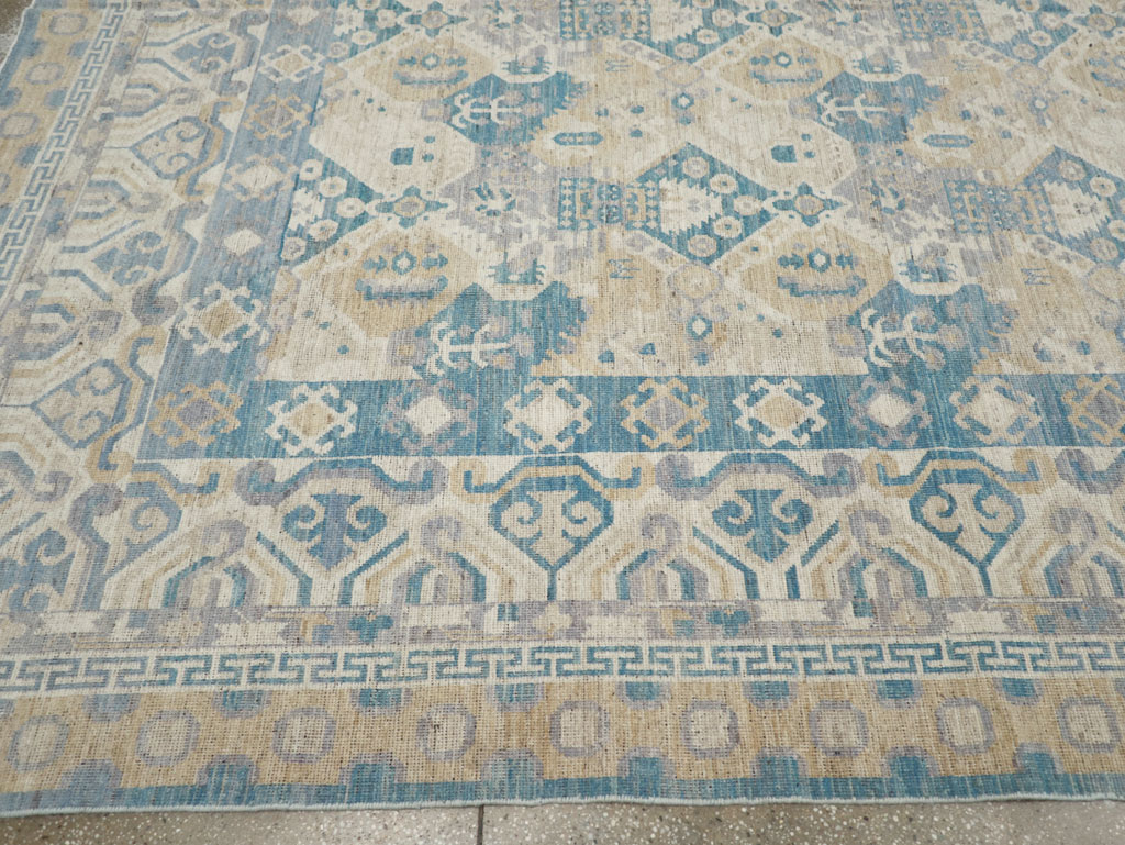 Modern East Turkestan Khotan Room Size Carpet, No.32161 - Gsblank