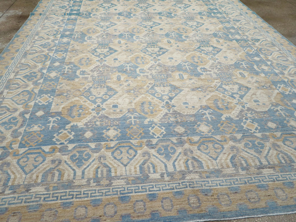 Modern East Turkestan Khotan Room Size Carpet, No.32161 - Gsblank