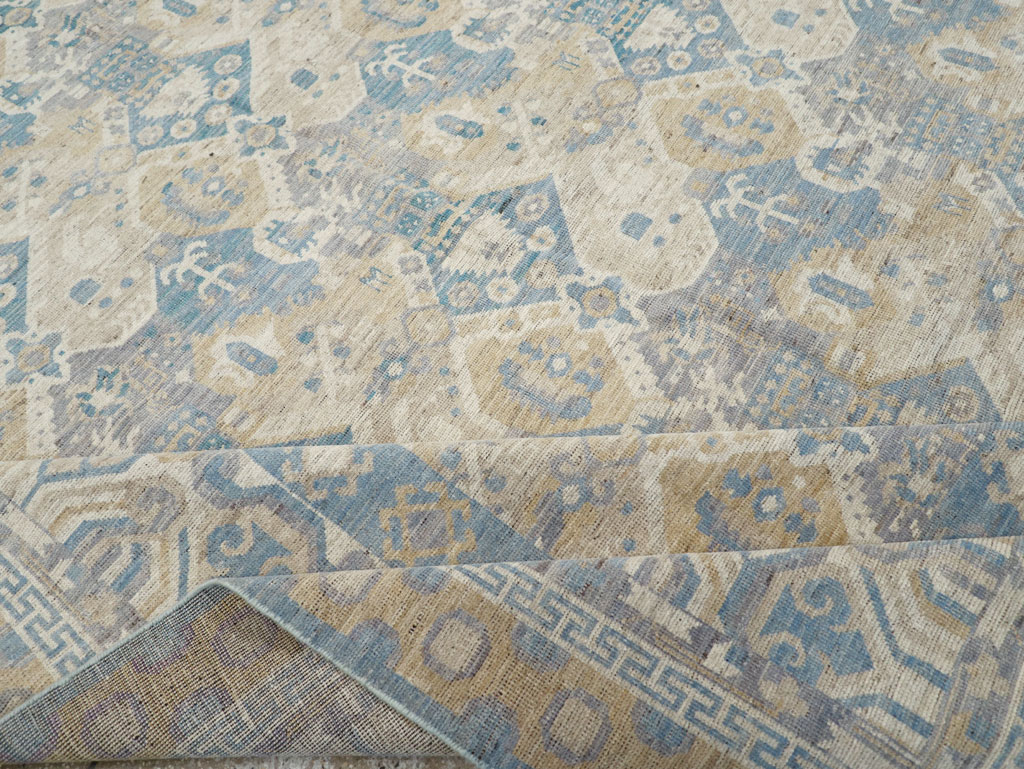 Modern East Turkestan Khotan Room Size Carpet, No.32161 - Gsblank