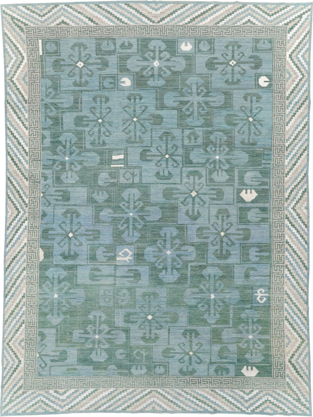 Modern East Turkestan Khotan Room Size Carpet, No.32162 - Gsblank