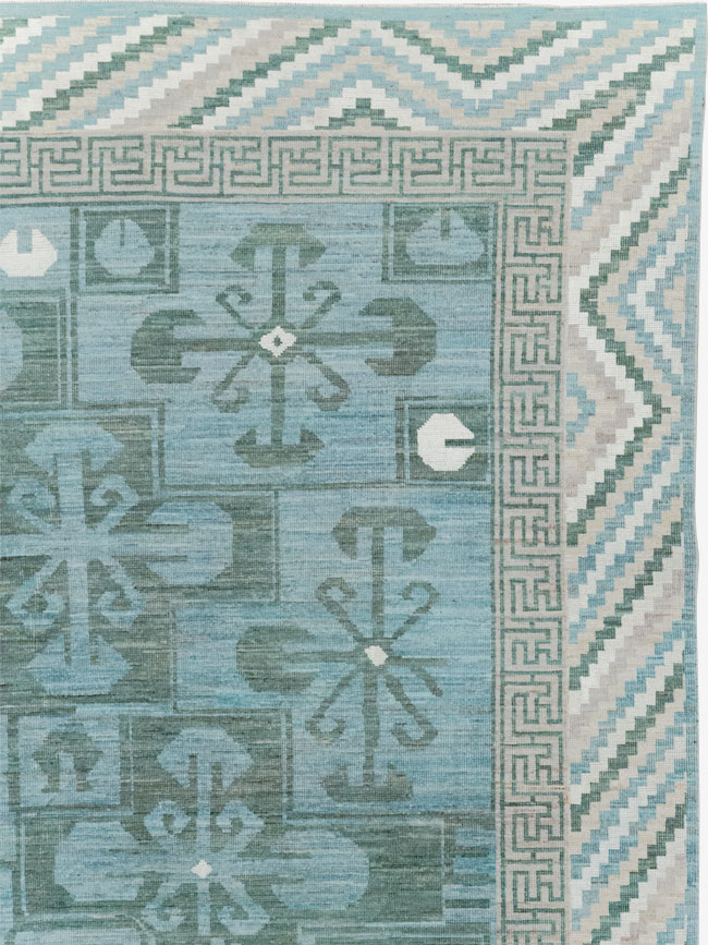 Modern East Turkestan Khotan Room Size Carpet, No.32162 - Gsblank