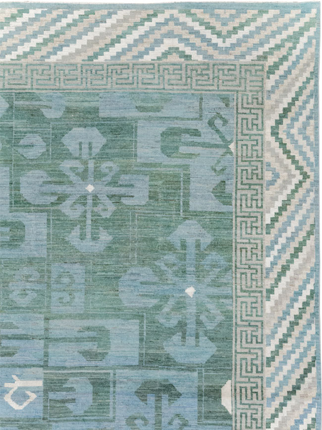 Modern East Turkestan Khotan Room Size Carpet, No.32162 - Gsblank