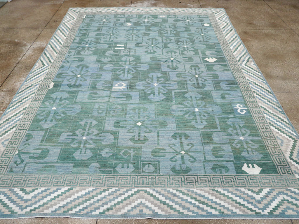 Modern East Turkestan Khotan Room Size Carpet, No.32162 - Gsblank