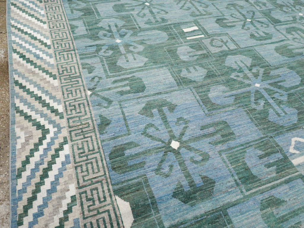 Modern East Turkestan Khotan Room Size Carpet, No.32162 - Gsblank