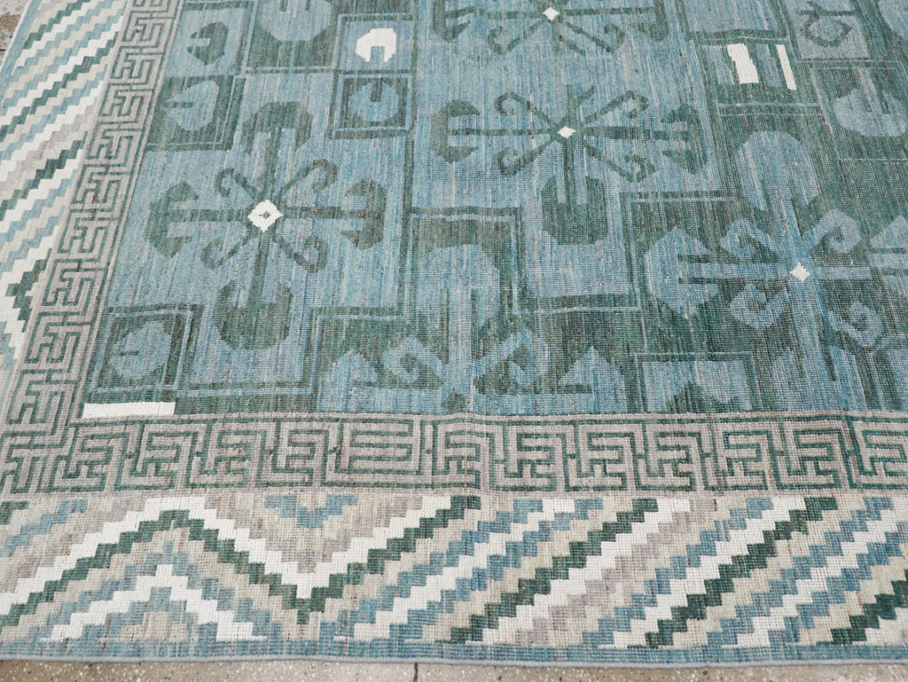 Modern East Turkestan Khotan Room Size Carpet, No.32162 - Gsblank