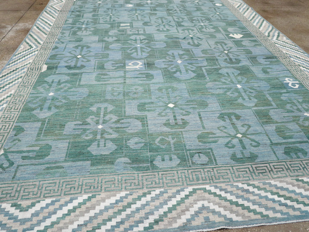 Modern East Turkestan Khotan Room Size Carpet, No.32162 - Gsblank