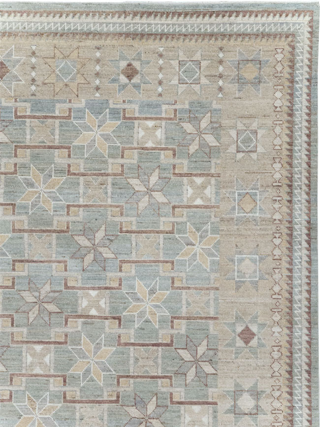 Modern East Turkestan Khotan Room Size Carpet, No.32164 - Gsblank