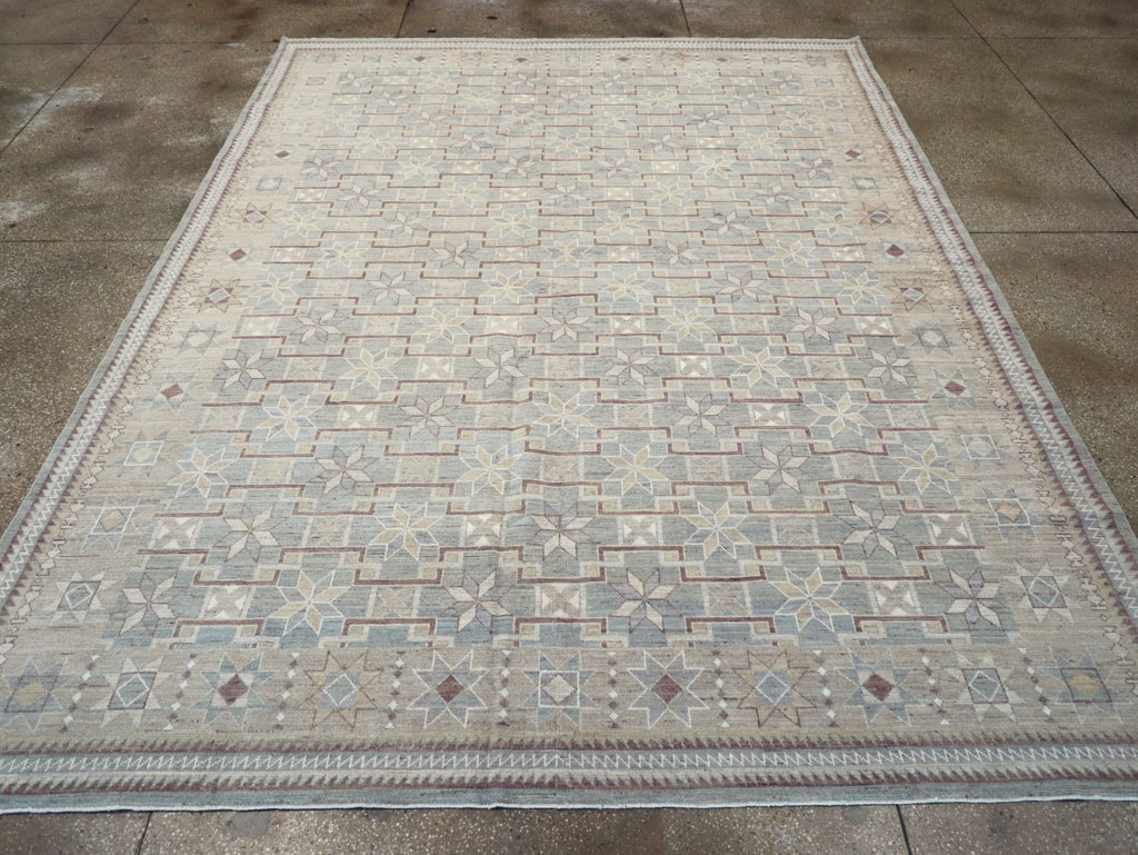 Modern East Turkestan Khotan Room Size Carpet, No.32164 - Gsblank
