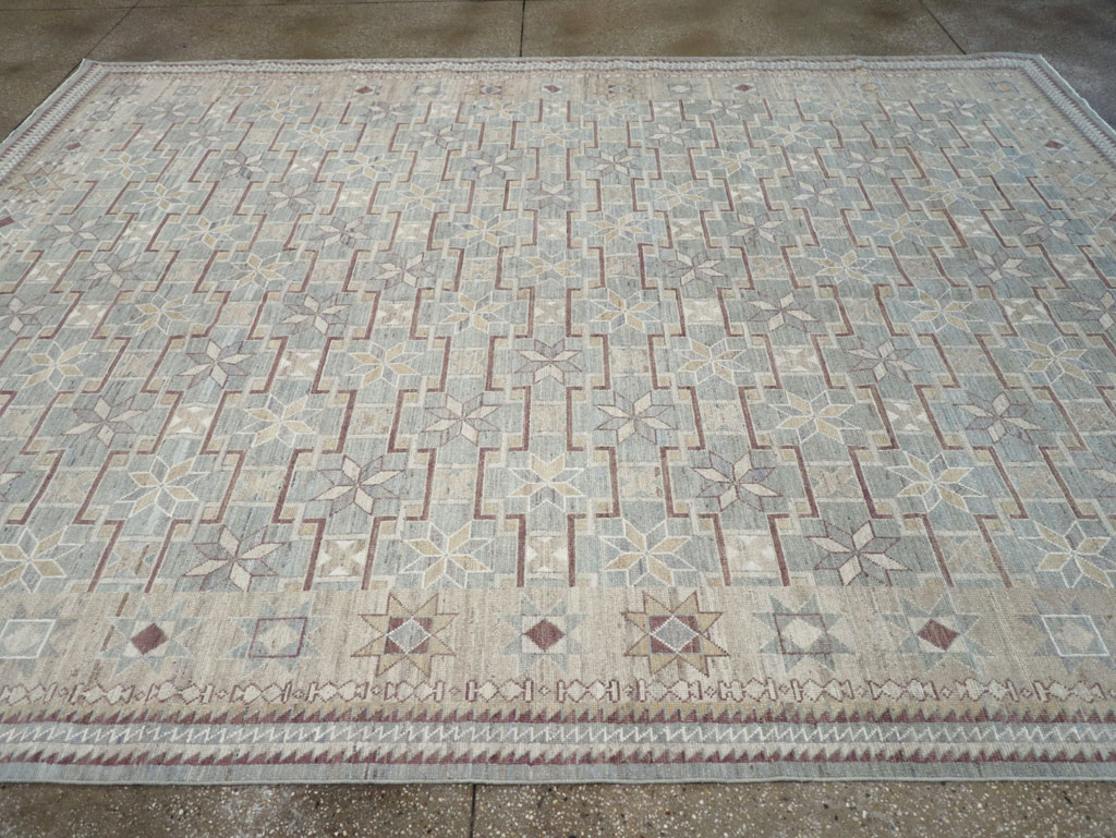 Modern East Turkestan Khotan Room Size Carpet, No.32164 - Gsblank
