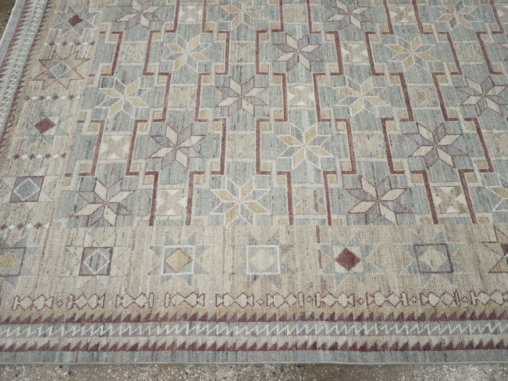 Modern East Turkestan Khotan Room Size Carpet, No.32164 - Gsblank